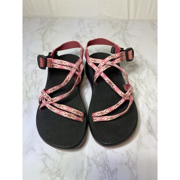 Chaco Women's Sport Sandals Ankle Straps Vibram Adjustable Strappy Pink Size 9 - Picture 8 of 9